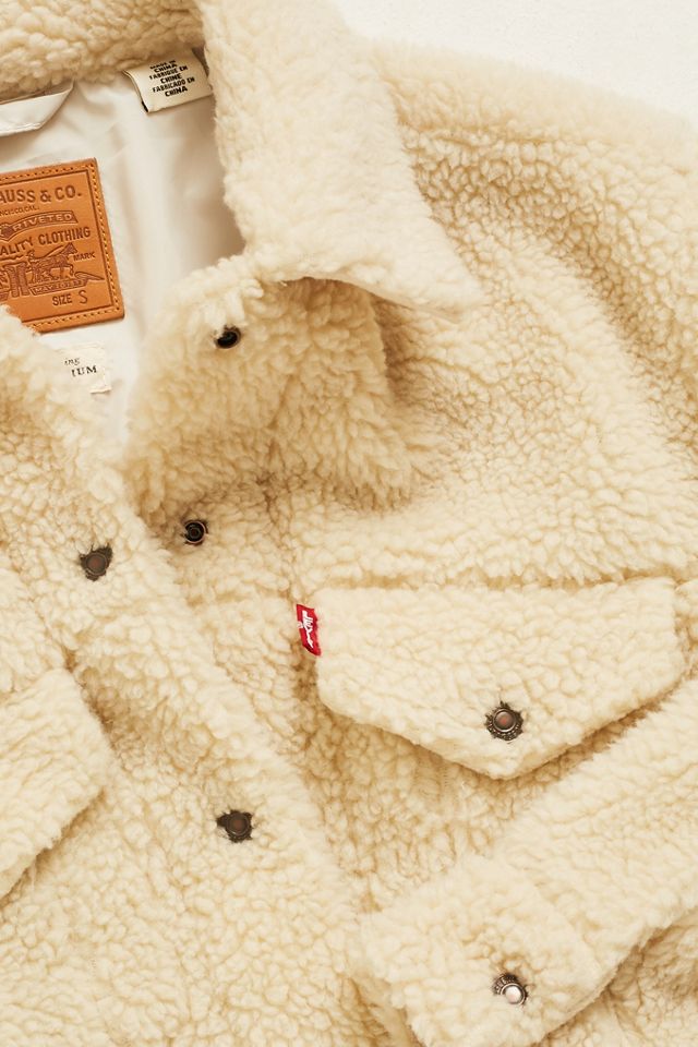 Levi's - Veste camionneur en peau de mouton crème #4