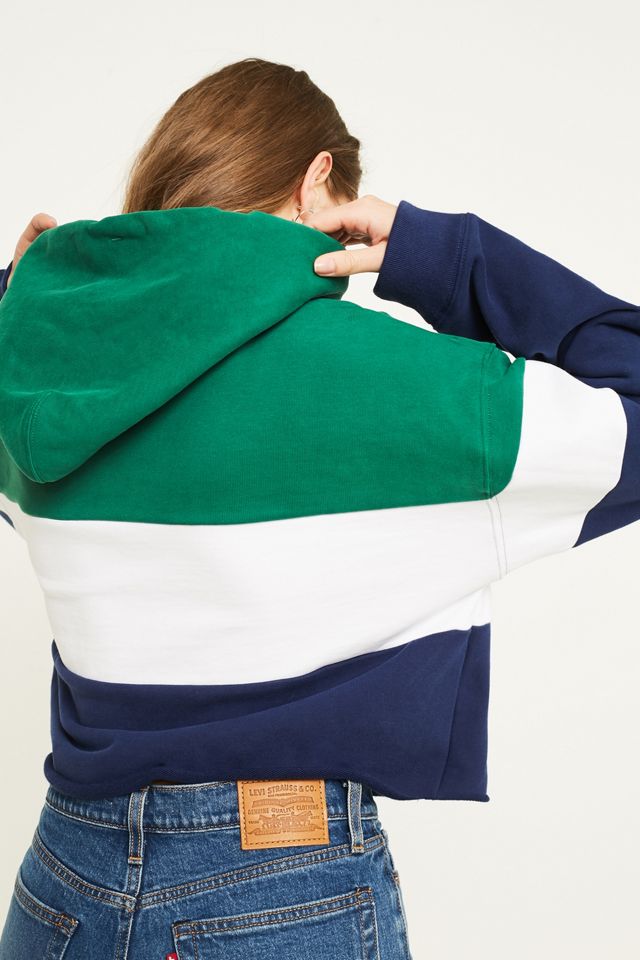Felpa con cappuccio Levi's Colourblock Crop #2