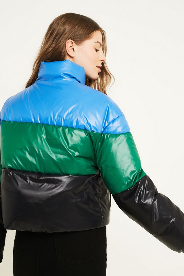 Levi's Blue Colourblock Puffer Jacket #3