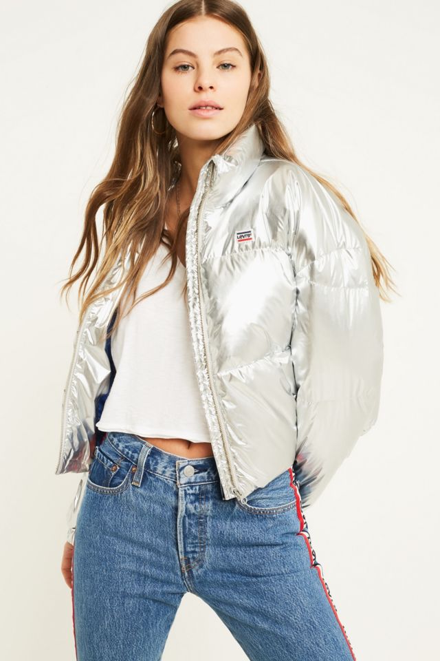 Levis silver on sale puffer jacket