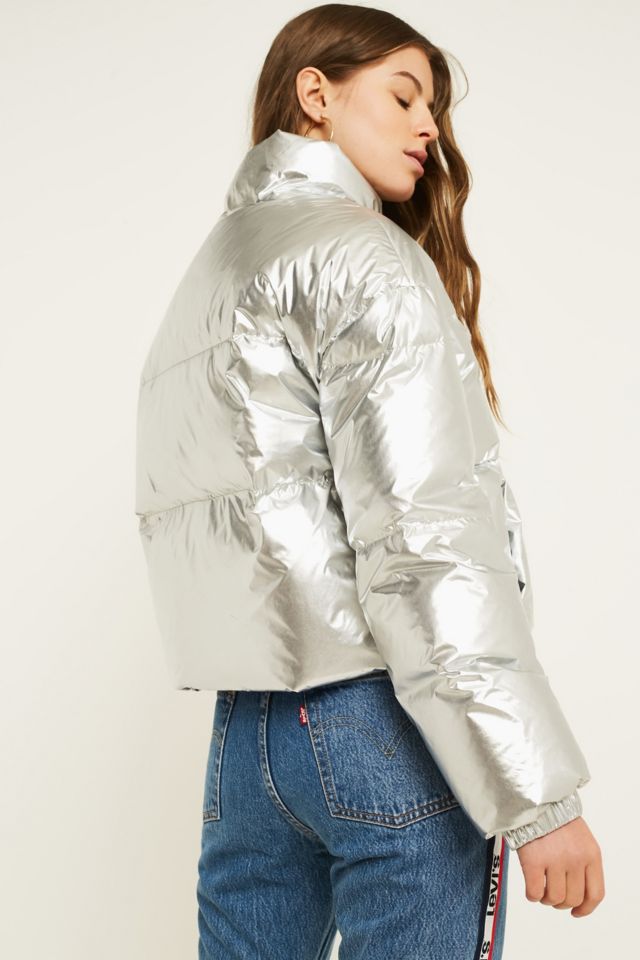 Levi s Silver Foil Puffer Jacket