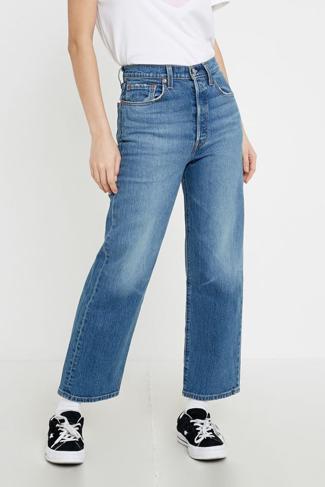 Jeans Levi's Ribcage Taille Haute Coupe Droite Cheville Grazer #3