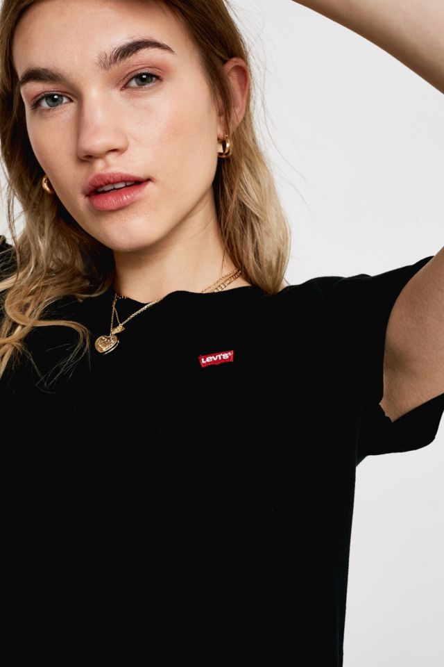 Levi's Perfect Tee Black T-Shirt | Urban Outfitters UK