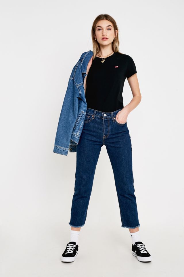 Levi’s Wedgie High-Rise Indigo Jeans | Urban Outfitters UK