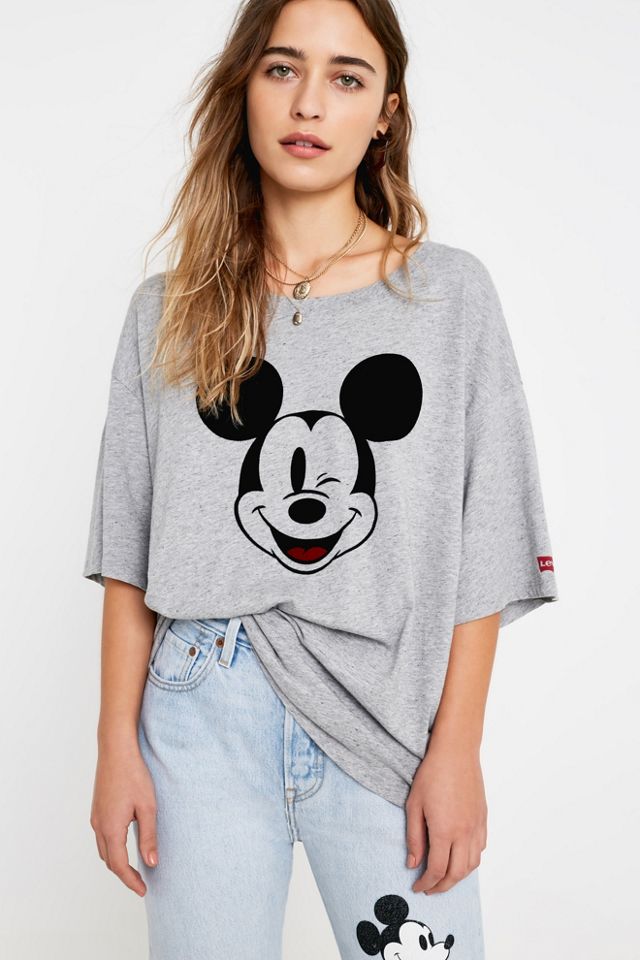 Levi's Mickey Mouse Slacker Grey T-Shirt #1