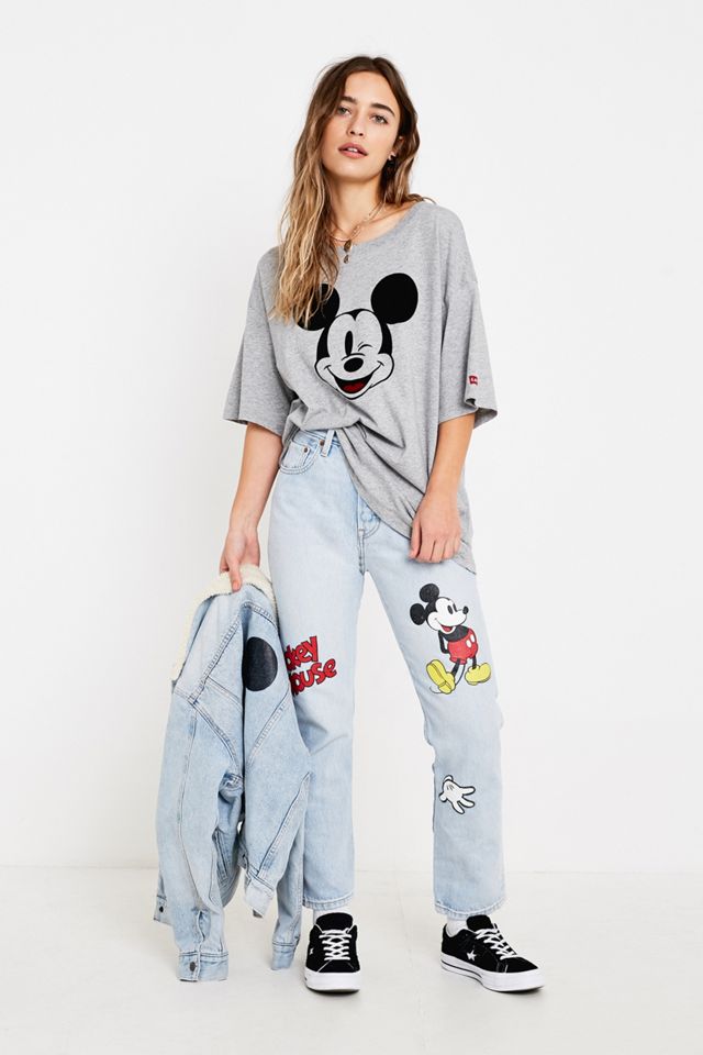 Levi's Mickey Mouse Slacker Grey T-Shirt #3
