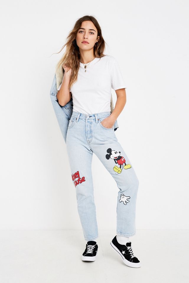 Levi's - Jean Mickey Mouse 501 bleu #1