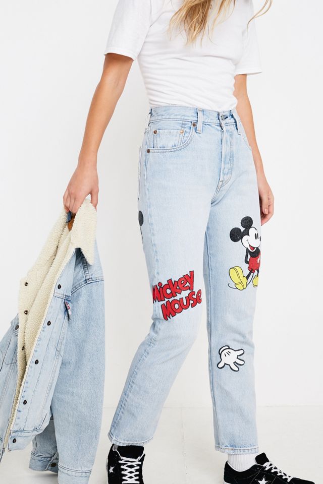 Levi's - Jean Mickey Mouse 501 bleu #2