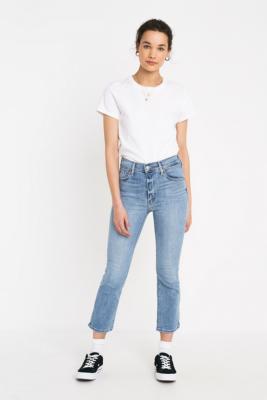 mile high crop flare jeans