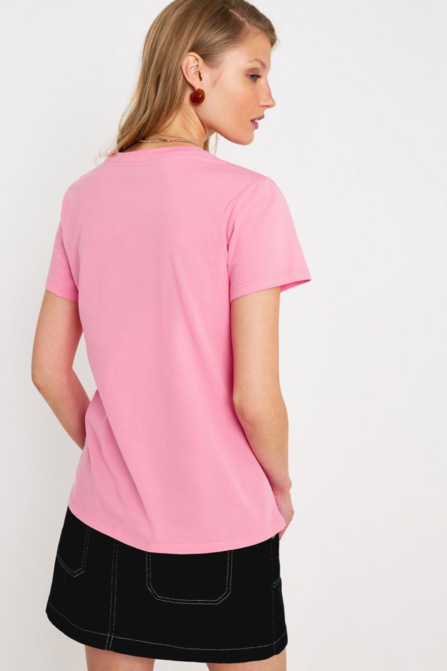 Levi's – T-Shirt „Perfect“ in Rosa mit Batwing-Logo #2