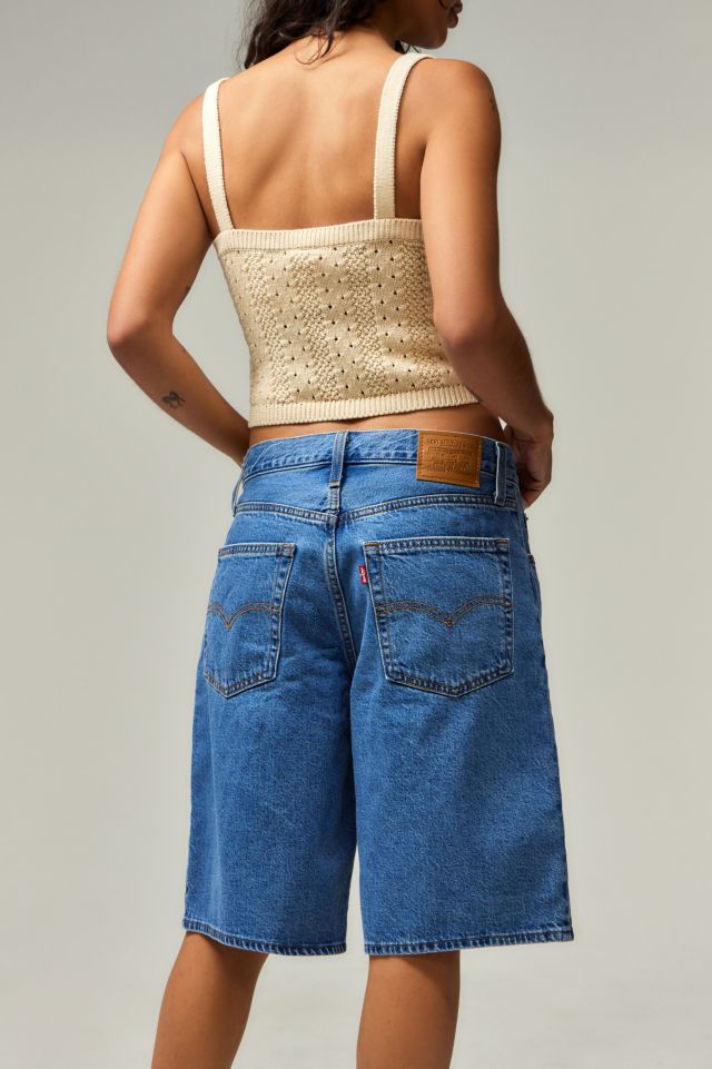 Levi's Mid-Blue Baggy Dad Jorts | Urban Outfitters UK