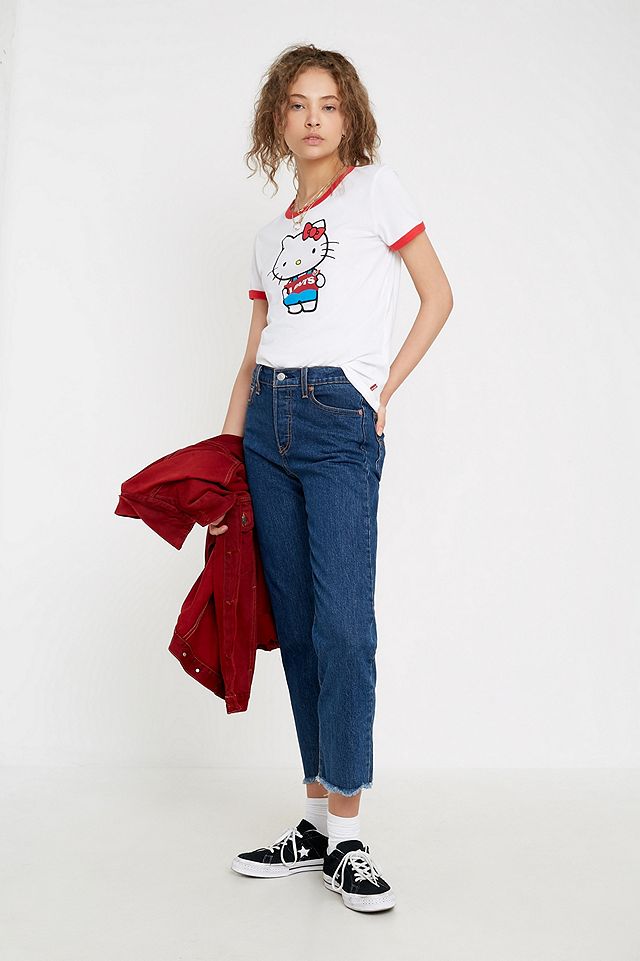 Levi's X Hello Kitty Ringer T-Shirt | Urban Outfitters UK