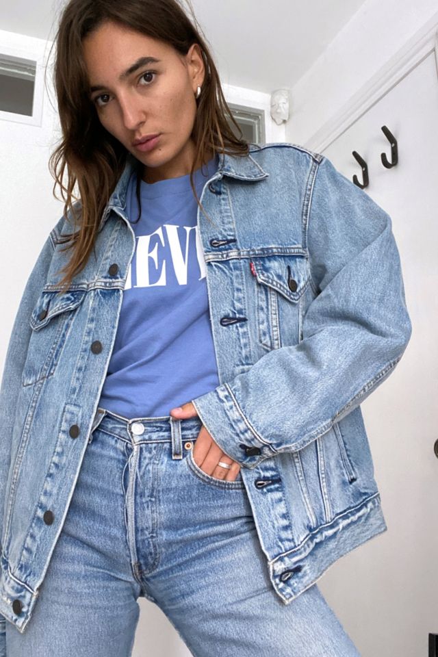 Levi's longline sale trucker jacket