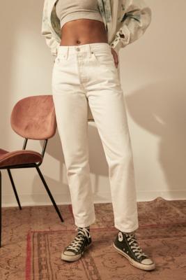 Levi's 501 Original Ecru Cropped Jeans | Urban Outfitters UK