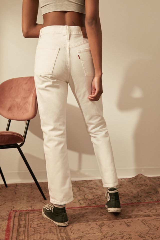 Levi's 501 Original Ecru Cropped Jeans #2
