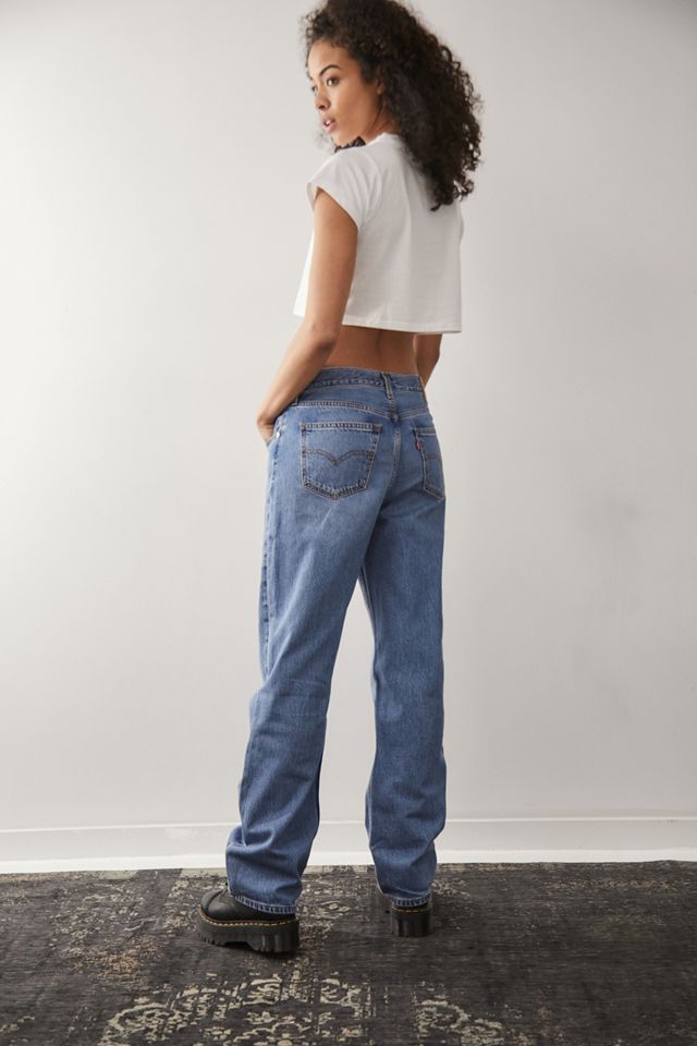 Levi's High Loose Straight Light Blue Jeans #3