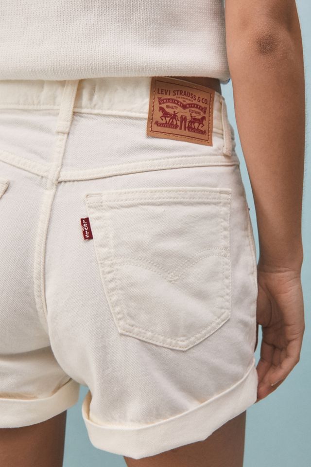 Levi's White Mom A-Line Short #1