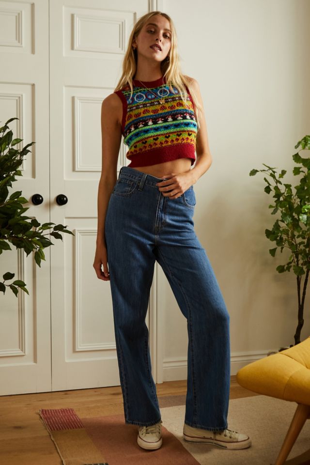 Levi's High Waisted Straight Jeans urban outfitters