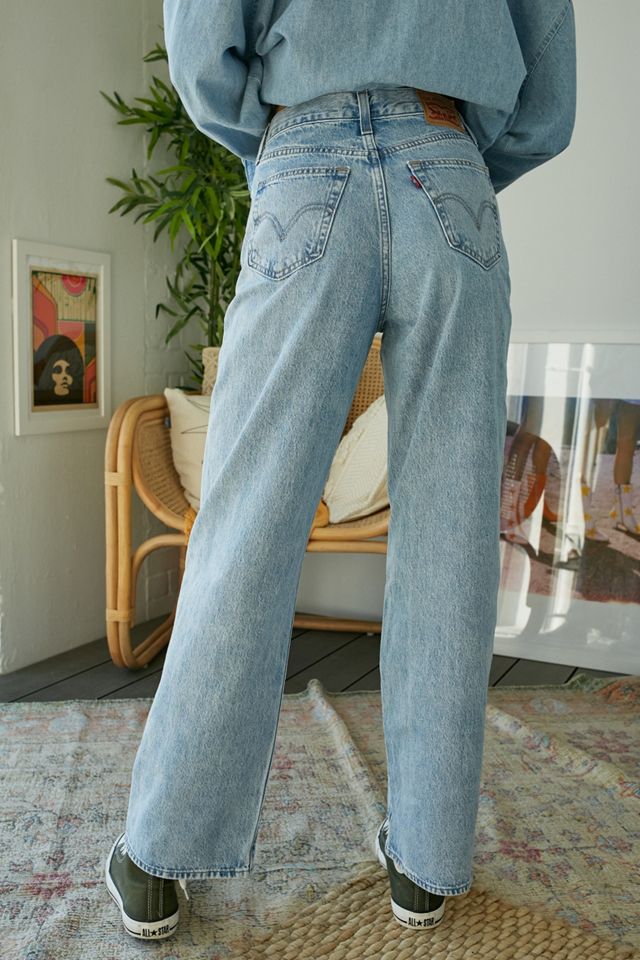 Levi's Light Wash High Waisted Straight Jeans #2