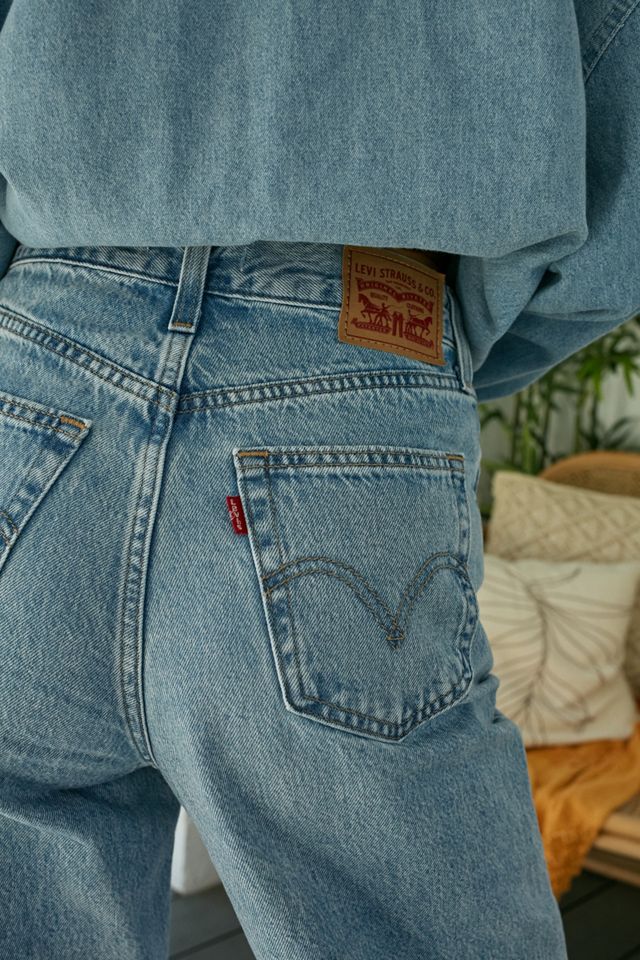 Levi's Light Wash High Waisted Straight Jeans #3