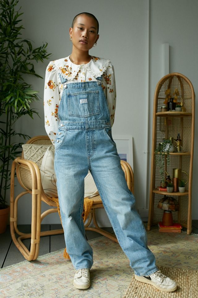 Salopette vintage en denim - lavé clair