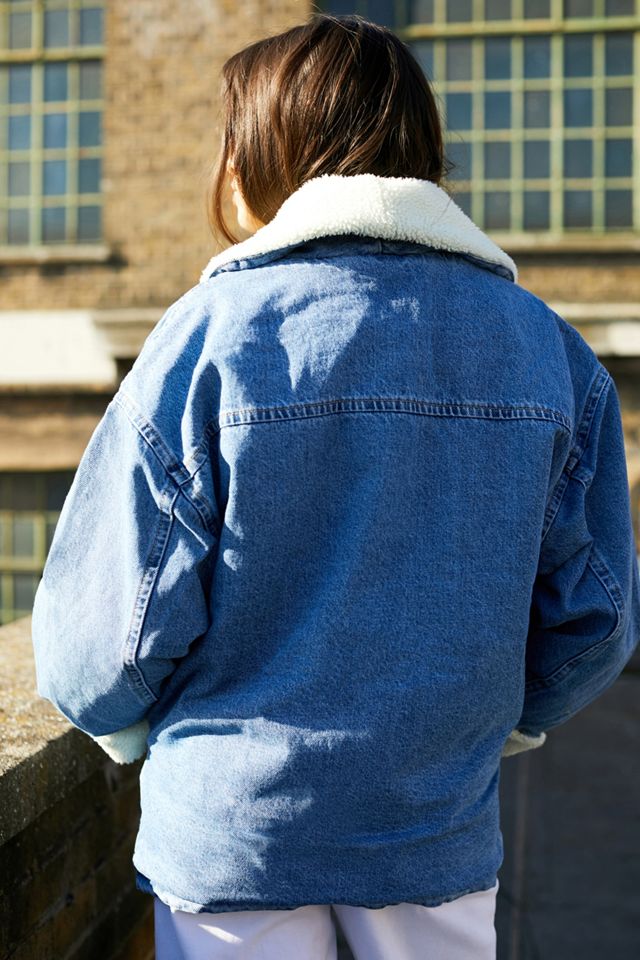 Levi's - Veste en denim avec col effet peau de mouton #1