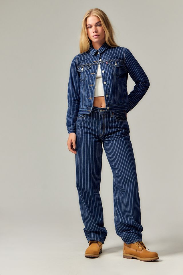 Levi's Baggy Gestreifte Dad Jeans #1