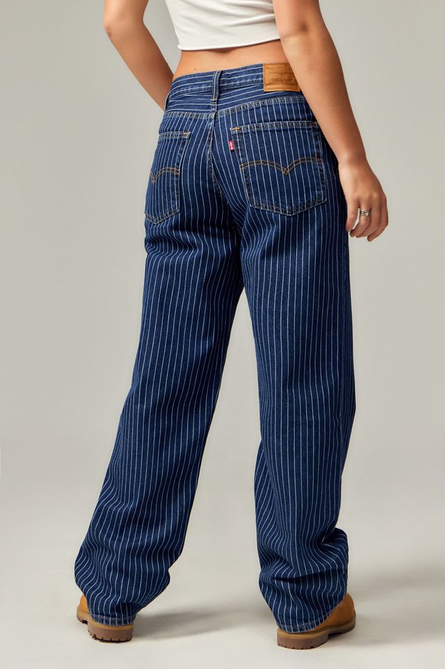 Levi's Baggy Gestreifte Dad Jeans #2