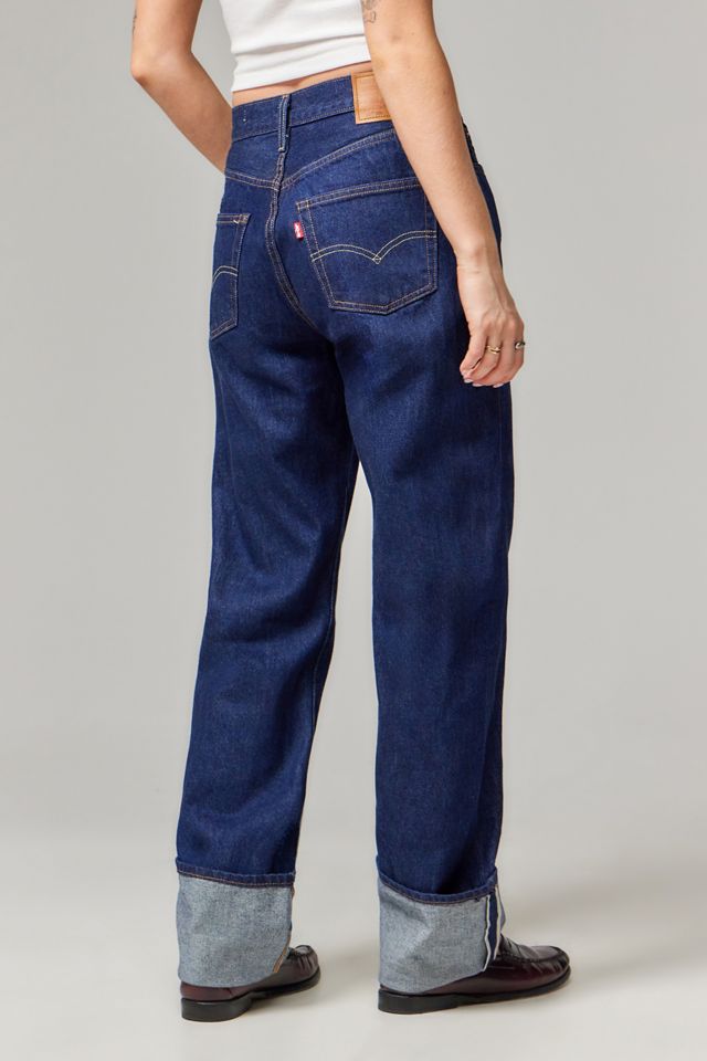 Levi's 501 90s Dark Rinse Cuffed Jeans #2