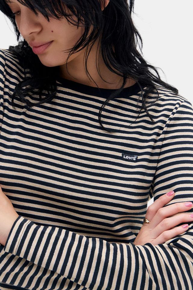 Levi's Essential Housemark Stripe Long Sleeve T-Shirt #1