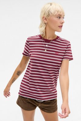 Levi's Burgundy Stripe Perfect T-Shirt