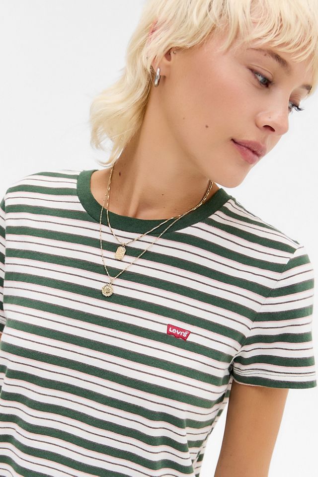 Levi's Green Stripe Perfect T-Shirt #1