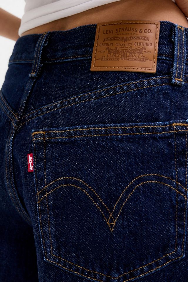 Levi's Blue Rinse High Rise Baggy Shorts #2