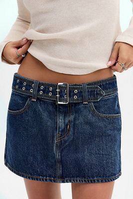 Levi's Denim-Minirock mit Gürtel