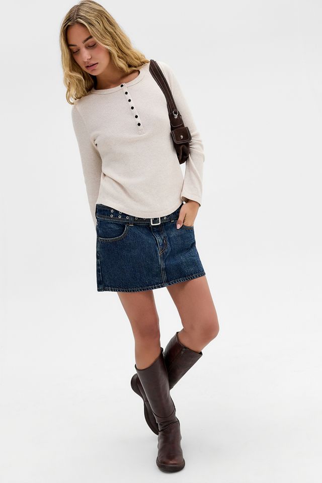 Minifalda de Mezclilla con Cinturón Levi's #1