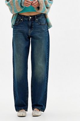 Levi's Dark Blue Superlow Straight Jeans