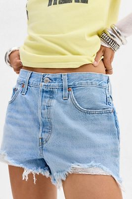 Levi's 501 Original Light Blue Denim Shorts