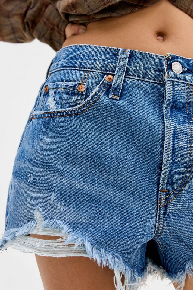 Levi's 501 Original Dark Denim Shorts #3