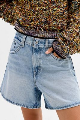 Shorts Holgados con Cintura Ajustada de Mezclilla Clara Levi's
