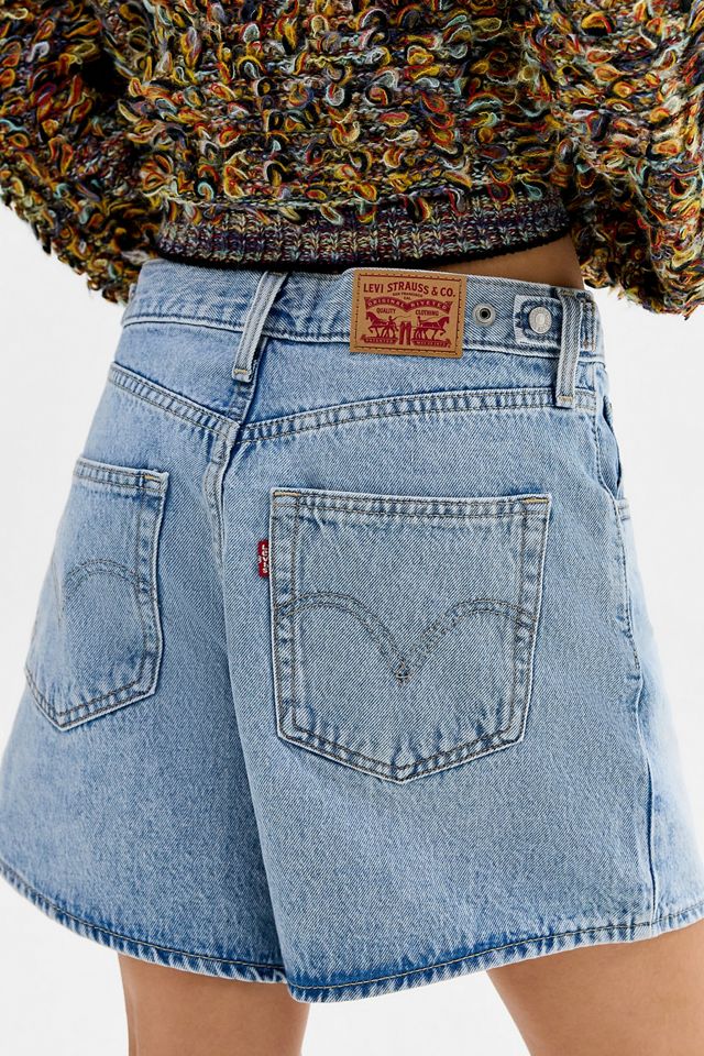 Levi's Light Denim Cinched Baggy Shorts #2