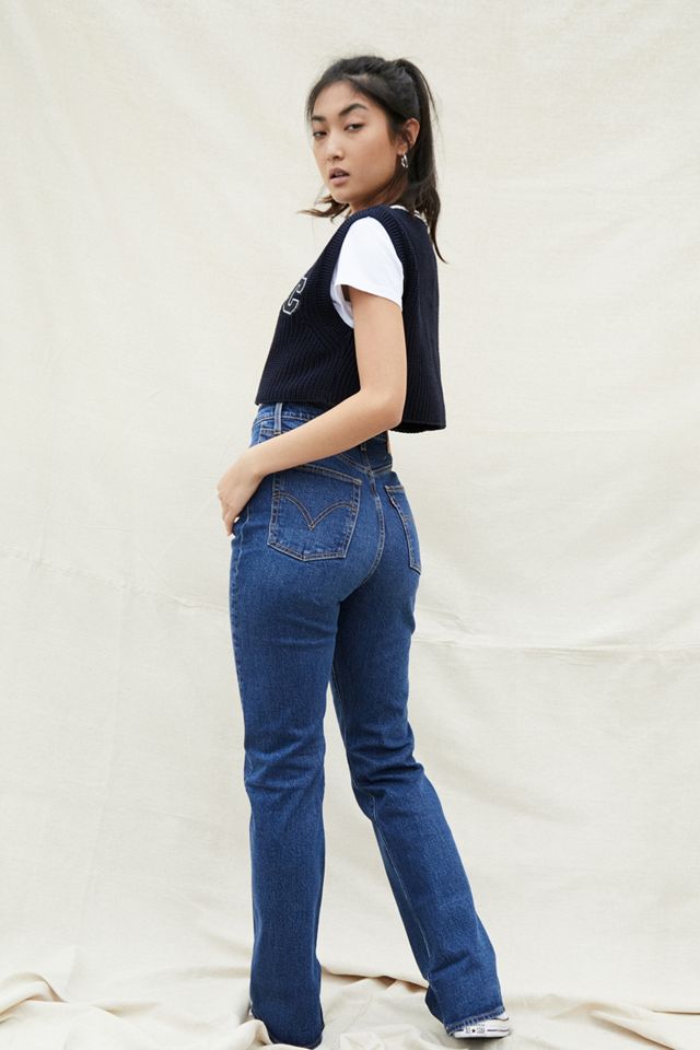 Levi's Ribcage High-Rise Straight Leg Boot Cut Flare Jeans #1