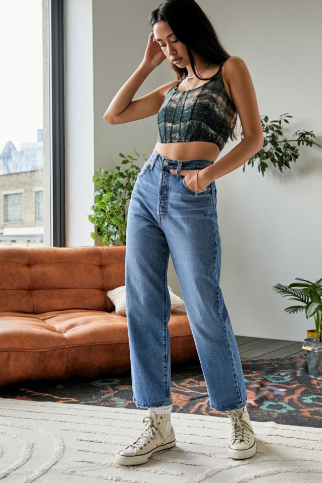 Levi's Jive Together Ribcage Straight Leg Ankle Jeans | Urban Outfitters UK