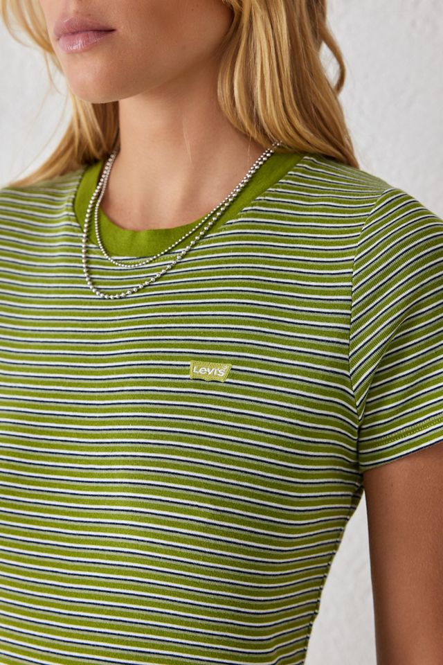 Levi's Green Stripe Baby T-Shirt #1