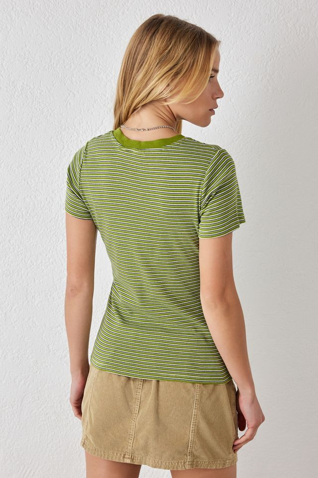 Levi's Green Stripe Baby T-Shirt #3