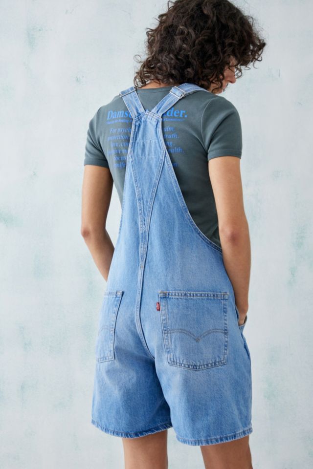 Levi's Vintage Blue Shortall Dungarees | Urban Outfitters UK