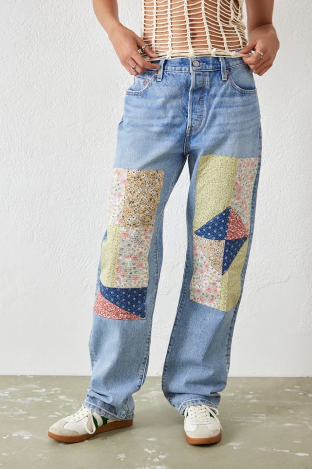 Levi's 501 90s Road Trip Patchwork Jeans | Urban Outfitters UK