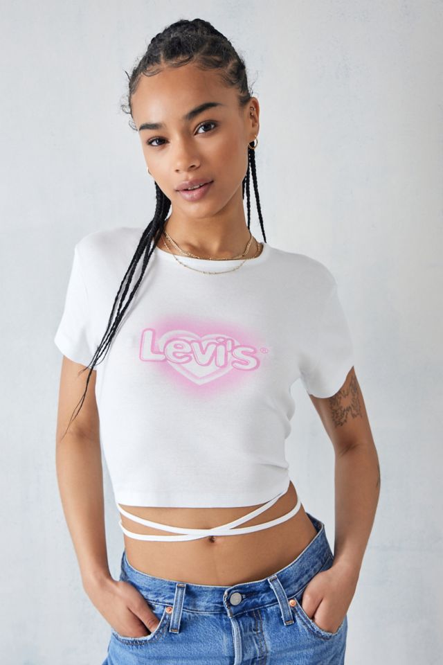 Levis crop outlet shirt