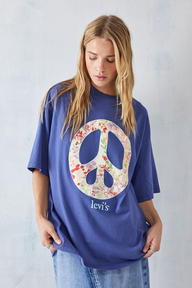 Levi's – T-Shirt mit Peace-Grafik #1