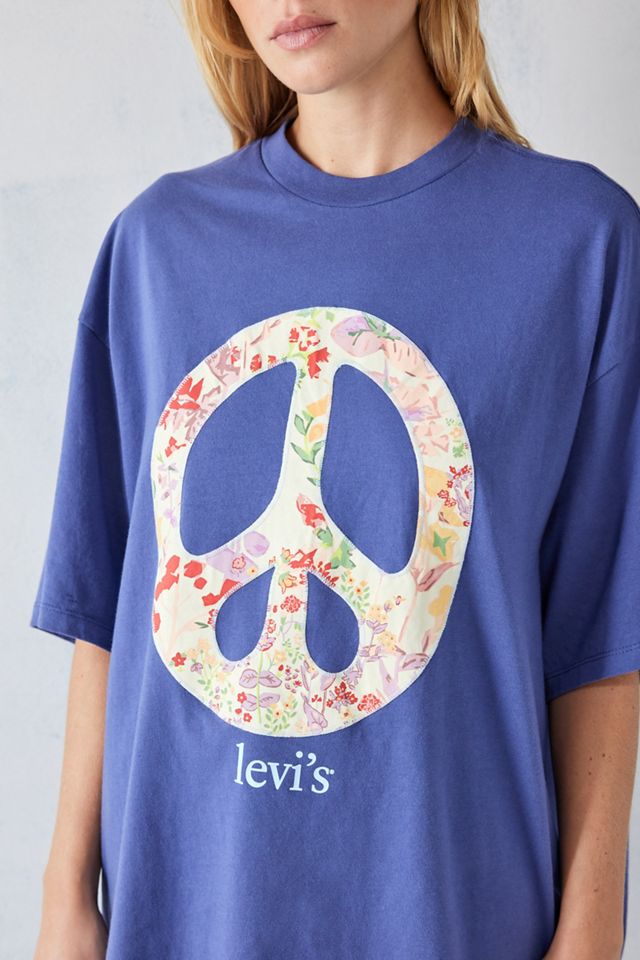 Levi's – T-Shirt mit Peace-Grafik #2