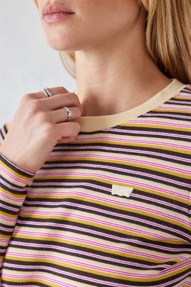 Levi's – Gestreiftes, langärmliges Baby-T-Shirt #1